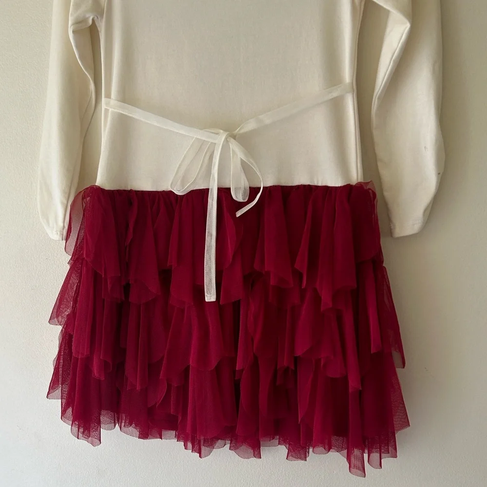 Biscotti girl’s Dress Cream and Red - Picture 9 of 15